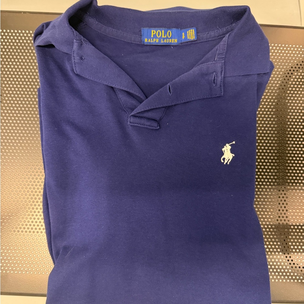 Polo by Ralph Lauren  Navy Blue Polo Shirt - Picture 2 of 5